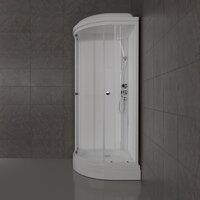 Saniteco SNT-88 90х90 (белый/прозрачное стекло) Image #15