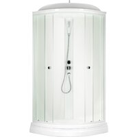 Saniteco SNT-88 90х90 (белый/прозрачное стекло)