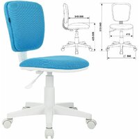 Brabix Joy MG-204W без подлокотников 533012 (белый/голубой TW-55) Image #9