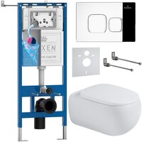 Roxen Titan в комплекте с инсталляцией StounFix Dual Fresh 6 в 1 967219 (кнопка: хром)
