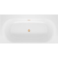 Wellsee Dream For More 181x90 23790104R (встраиваемая ванна белый глянец, сифон-автомат золото) Image #1