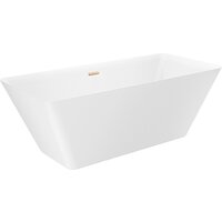 Wellsee Cute Twin S 168x75 23830104R (отдельностоящая ванна белый глянец, экран, ножки, сифон-автомат золото) Image #2