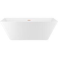 Wellsee Cute Twin S 168x75 23830104R (отдельностоящая ванна белый глянец, экран, ножки, сифон-автомат золото)