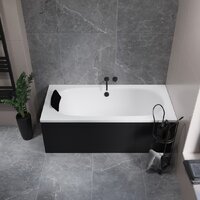 Lauter Ava 170 21208070 (с ножками, лицевым экраном черного цвета и сифоном 21Y11021 матовый черный) Image #10