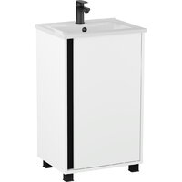 Lauter Тумба под умывальник Nika 49 (белый/черный) Image #4