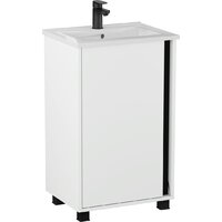 Lauter Тумба под умывальник Nika 49 (белый/черный) Image #3