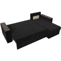 Лига диванов Дубай лайт правый 114153 (велюр черный) Image #6