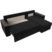 Лига диванов Дубай лайт правый 114153 (велюр черный) Image #7