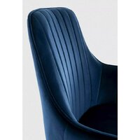 Стул с подлокотниками Signal Apple Velvet Bluvel 86 (синий/черный) - Превью изображения №3 — Интернет-Магазин TECNO.BY