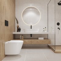 Lauter Longer 2110822 + GROHE Rapid SL 39504000 с кнопкой (круглая, хром) Image #8