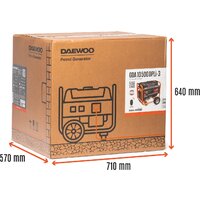 Бензиновый генератор Daewoo Power GDA 10500DPLi-3 - Превью изображения №2 — Интернет-Магазин TECNO.BY