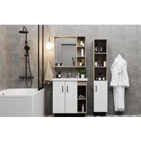 Onika Тумба под умывальник Тимбер 70.10 107056 (белый матовый/дуб сонома) Image #3