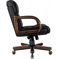 Офисное кресло Бюрократ T-9932W-LOW-Eco (черный, экокожа) - Превью изображения №4 — Интернет-Магазин TECNO.BY