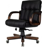Офисное кресло Бюрократ T-9932W-LOW-Eco (черный, экокожа) - Превью изображения №3 — Интернет-Магазин TECNO.BY