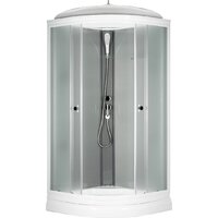 Saniteco SNT-86 90х90 (серый/матовое стекло)