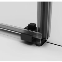 AM.PM X-Joy Square Slide 120x80 W94G-403-12080-BТ (черный/прозрачное стекло) Image #4