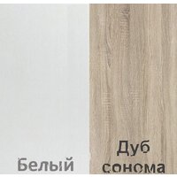 Кортекс-мебель Бари 160 8ш (белый/белый/дуб сонома) Image #4