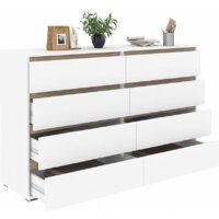 Кортекс-мебель Бари 160 8ш (белый/белый/дуб сонома) Image #2