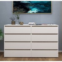 Кортекс-мебель Бари 160 8ш (белый/белый/дуб сонома) Image #3