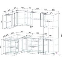 Интерлиния Мила Лайт 1.68x2.4 левая (персидский жемчуг/антрацит/травертин серый) Image #4