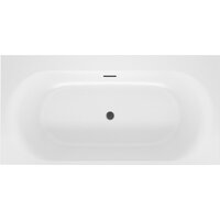 Wellsee Dream For More 181x90 23790103R (встраиваемая ванна белый глянец, сифон-автомат матовый черный) Image #1