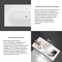 Wellsee Dream For More 181x90 23790103R (встраиваемая ванна белый глянец, сифон-автомат матовый черный) Image #3