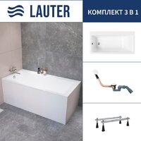 Lauter Seraphina 170x80 2112170L (с ножками и сифоном 21Y11022 белый)