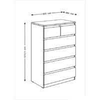 Mio Tesoro Мальта 6 ящиков 80x121 2.05.02.100.1 (белый) Image #5