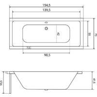 Lauter Oasis 155х70 21203055 (с ножками и лицевым экраном) Image #22