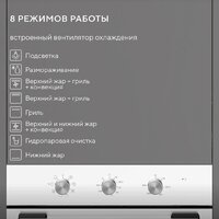 Электрический духовой шкаф Hyundai HEO 6635 WG - Превью изображения №13 — Интернет-Магазин TECNO.BY