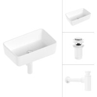 Lauter 21674A + клапан 21190W + сифон 21635W (белый матовый)