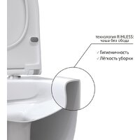 Унитаз подвесной Berges Wasserhaus Ego XL 54 с функцией биде, с сиденьем Slim SO - Превью изображения №6 — Интернет-Магазин TECNO.BY