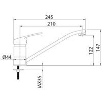 Смеситель Milardo Meal M06SB00M05 - Превью изображения №3 — Интернет-Магазин TECNO.BY