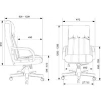 Бюрократ T-9932Walnut (черный, экокожа) Image #11