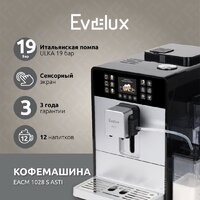 Кофемашина Evelux EACM 1028 S Asti - Превью изображения №2 — Интернет-Магазин TECNO.BY