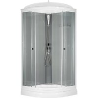 Saniteco SNT-84 90х90 (серый/прозрачное стекло)