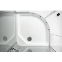 Saniteco SNT-84 90х90 (серый/прозрачное стекло) Image #4