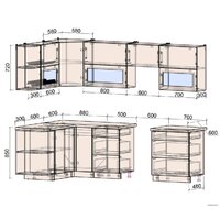 Интерлиния Мила Матте 1.5x2.7 Б левая (океан/луна/травертин серый) Image #4