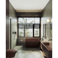 MaybahGlass 89x195 MGD-690-6ш (сатин стекло/черный) Image #5