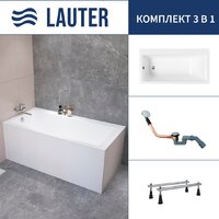 Lauter Seraphina 170x80 2112170L (с ножками и сифоном 21Y11020 хром)