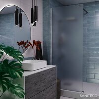 Saniteco Walk-In SN-W6MC120 (120x200, матовое стекло, хромированный профиль) Image #2