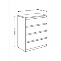 Mio Tesoro Мальта 4 ящика 80x99 2.05.02.070.1 (белый) Image #5