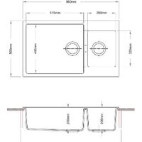 Кухонная мойка Longran Enigma ENG860.500 15 (крома) - Превью изображения №2 — Интернет-Магазин TECNO.BY