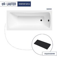 Lauter Bianca 160х70 21207160 (с черным подголовником)