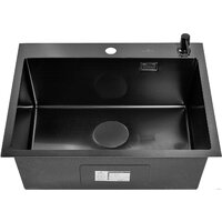 Roxen Snake 560220-60-BS PVD графит/текстурная поверхность (с коландером и дозатором) Image #10