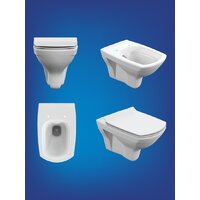 Унитаз подвесной Cersanit Carina New Clean On с инстал.Link Pro (с кнопкой Estetica 64109 белый) - Превью изображения №8 — Интернет-Магазин TECNO.BY