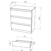 НК-Мебель Stern Т-3 3-я 72674921 16мм (дуб сонома) Image #4