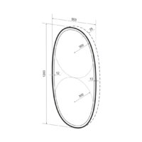 Wellsee Зеркало с фронтальной LED-подсветкой 7 Rays' Spectrum 172202050, 60 x 120 см (с сенсором и регулировкой яркости освещения) Image #10