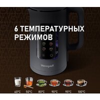 Электрический чайник Weissgauff WK 1500 Dt Touch BodyCool - Превью изображения №6 — Интернет-Магазин TECNO.BY