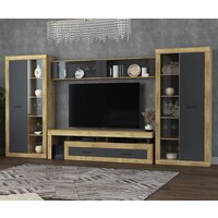 Интерлиния Loft-10 Гостиная-6 (дуб золотой/антрацит)